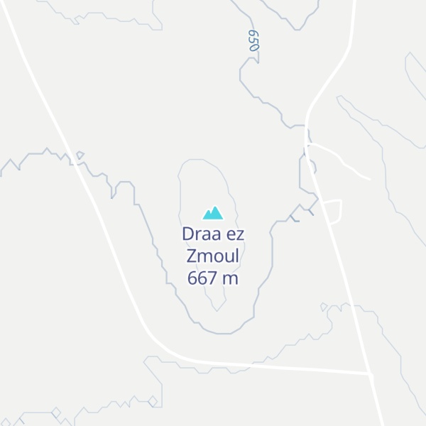Map of Draa ez Zmoul