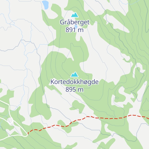 Map of Kortedokkhøgde