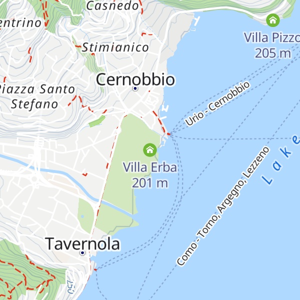 Map of Villa Erba