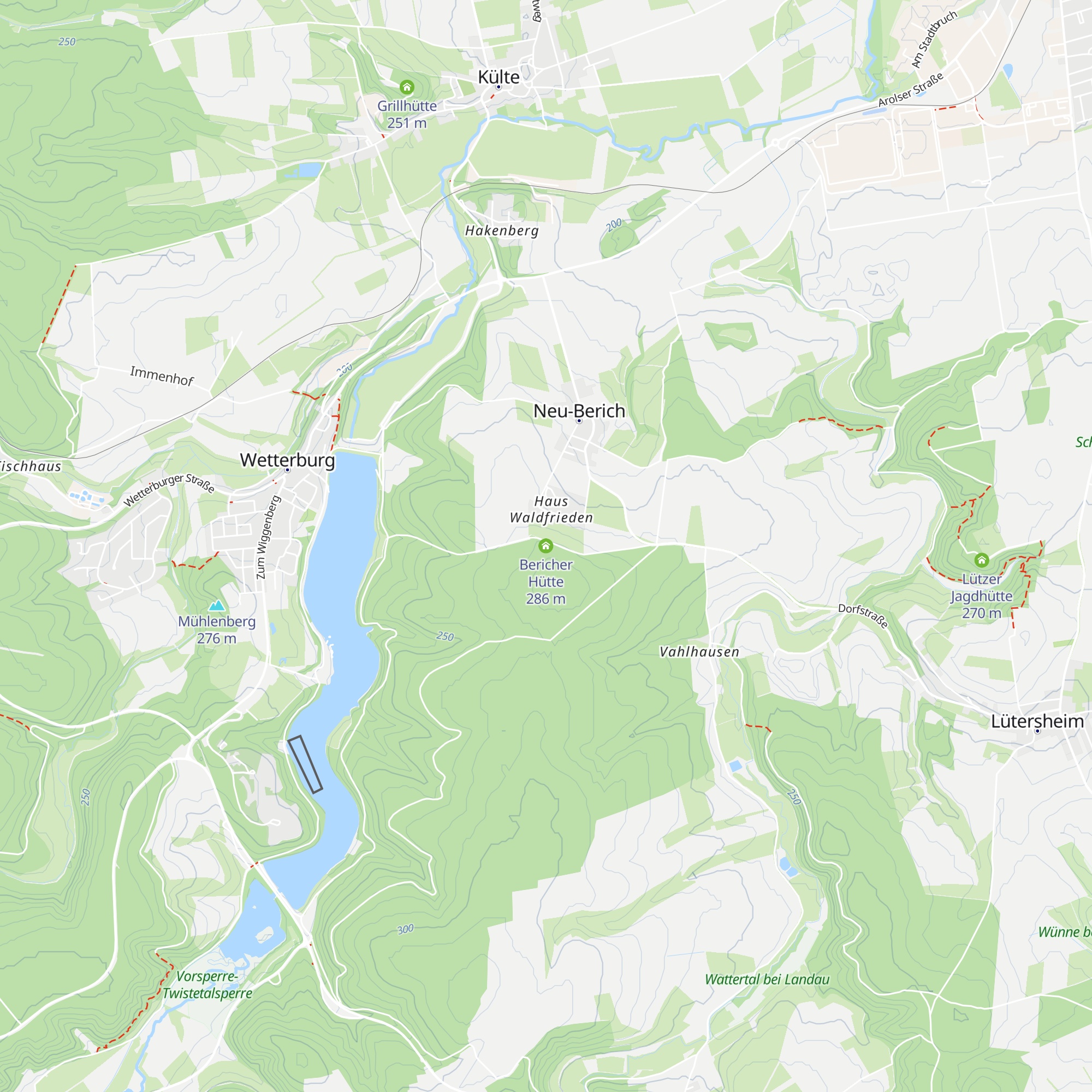 Bericher Hütte map