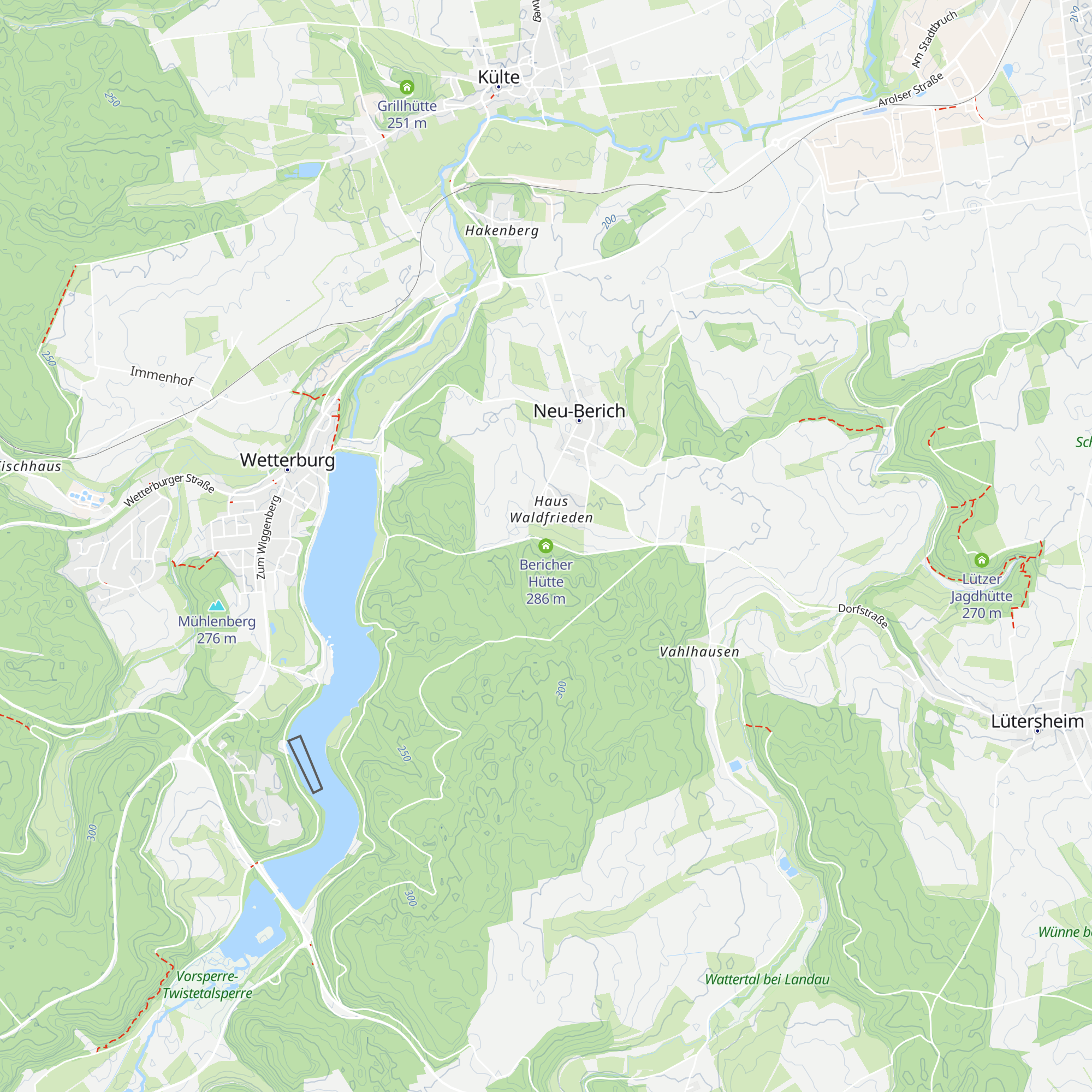 Bericher Hütte map
