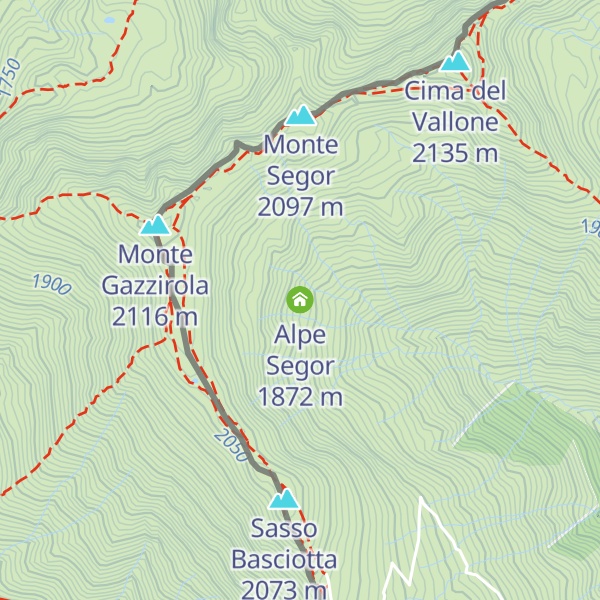 Map of Alpe Segor