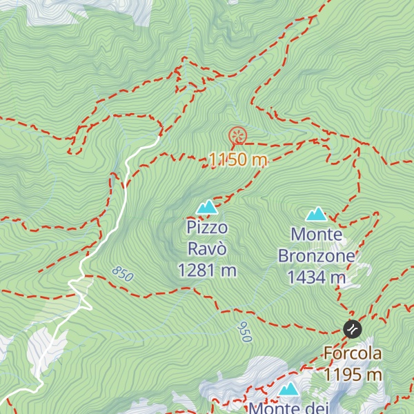 Map of Pizzo Ravò