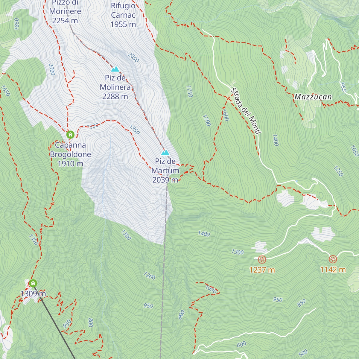 Rifugio Alp de Martum map