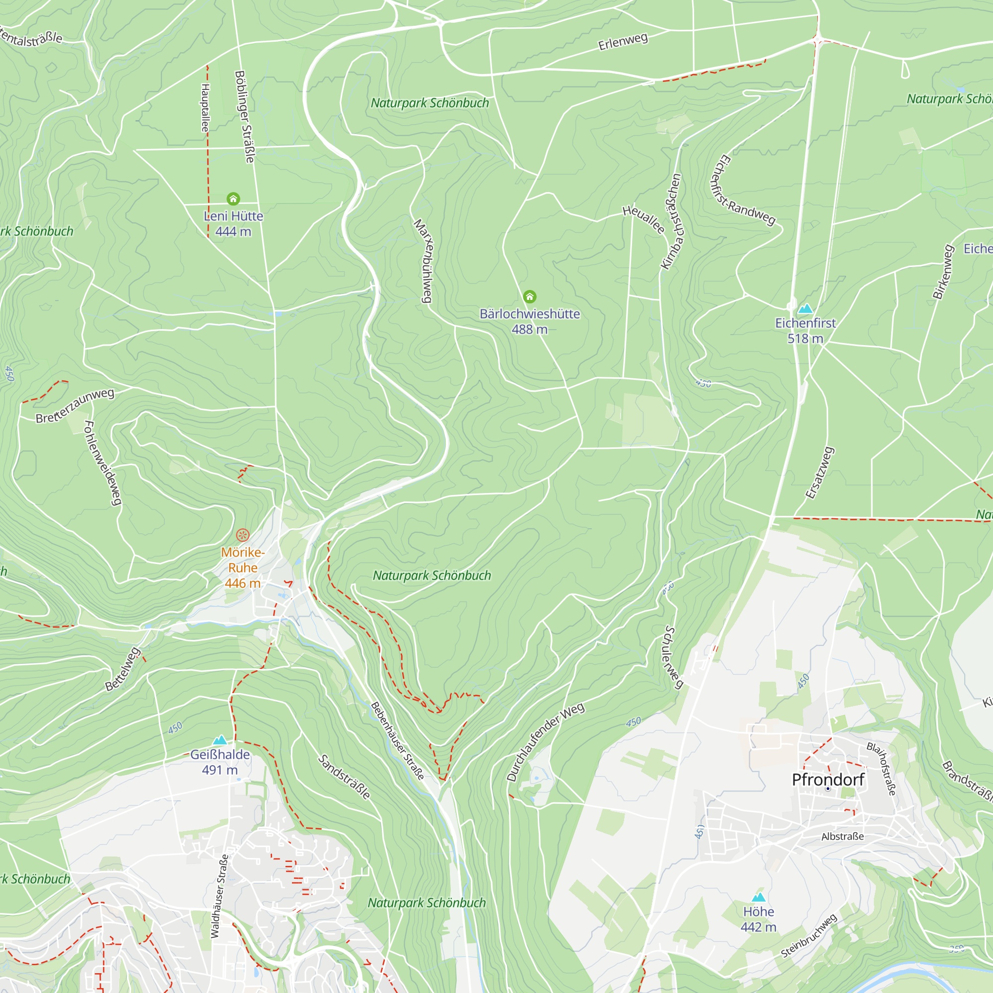 Pfeifferhütte map