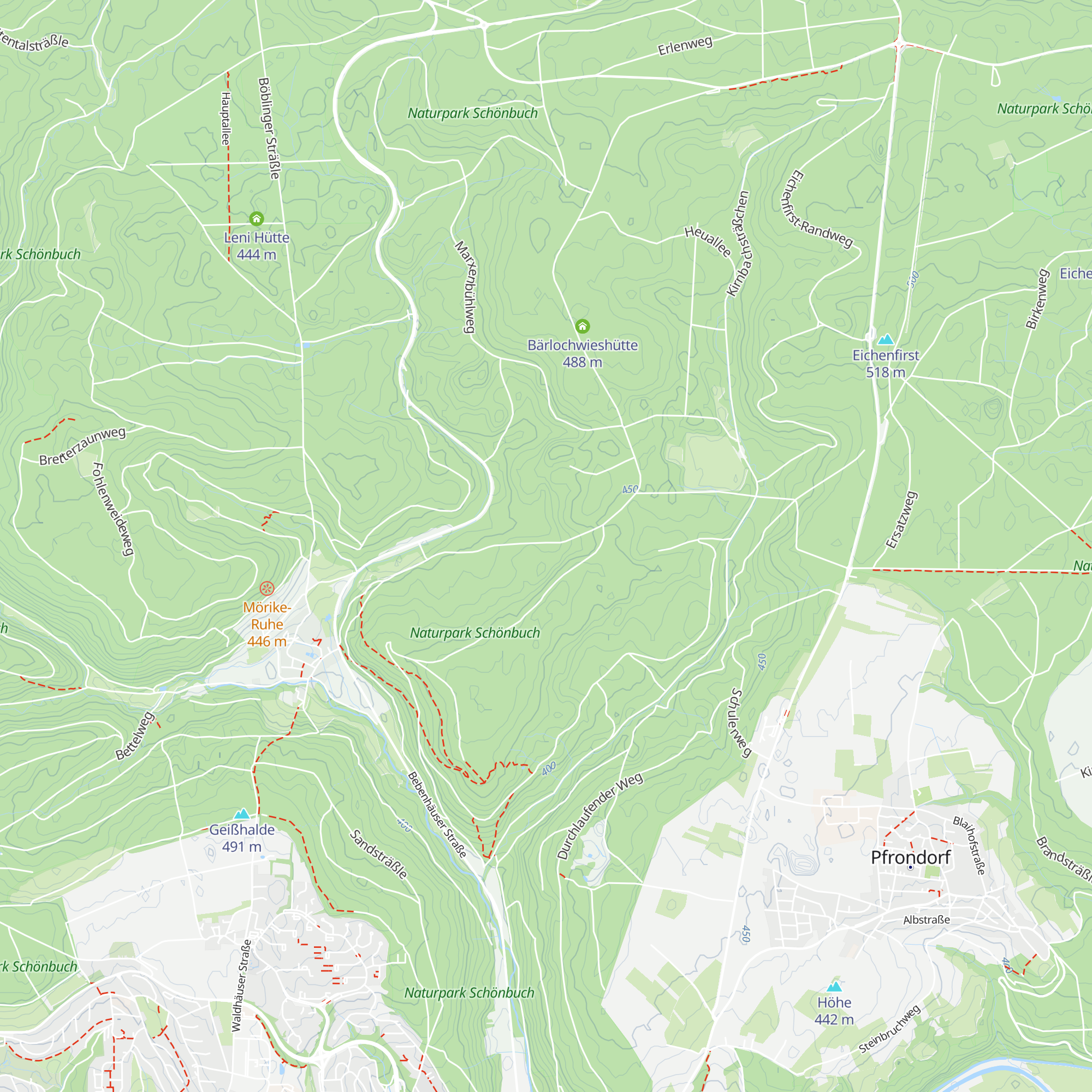 Pfeifferhütte map