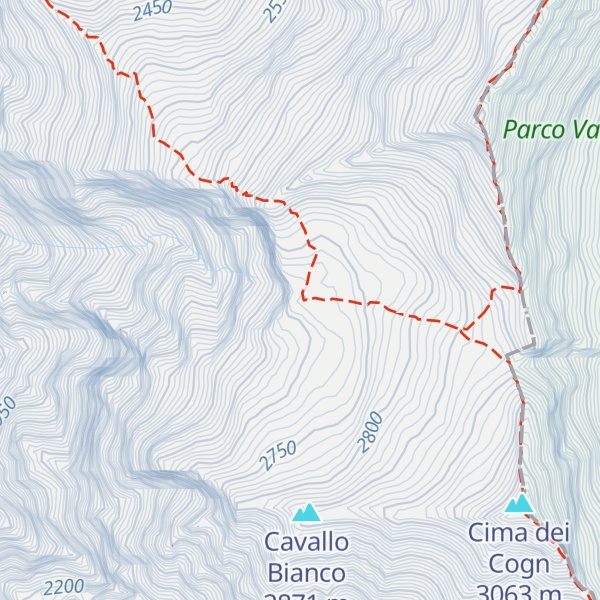 Map of Bivacco Piano della Parete