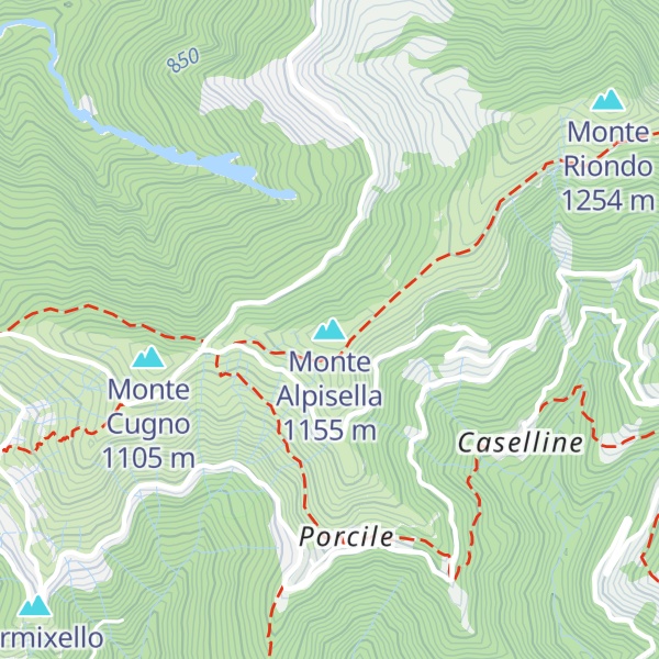 Map of Monte Alpisella