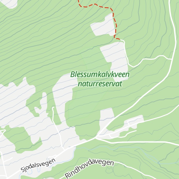 Map of Blessomkalvkvee
