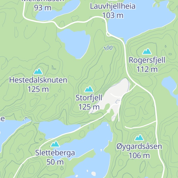 Map of Storfjell