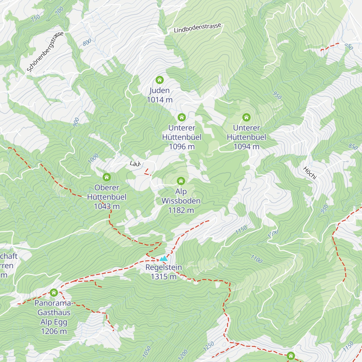 Alp Wissboden map