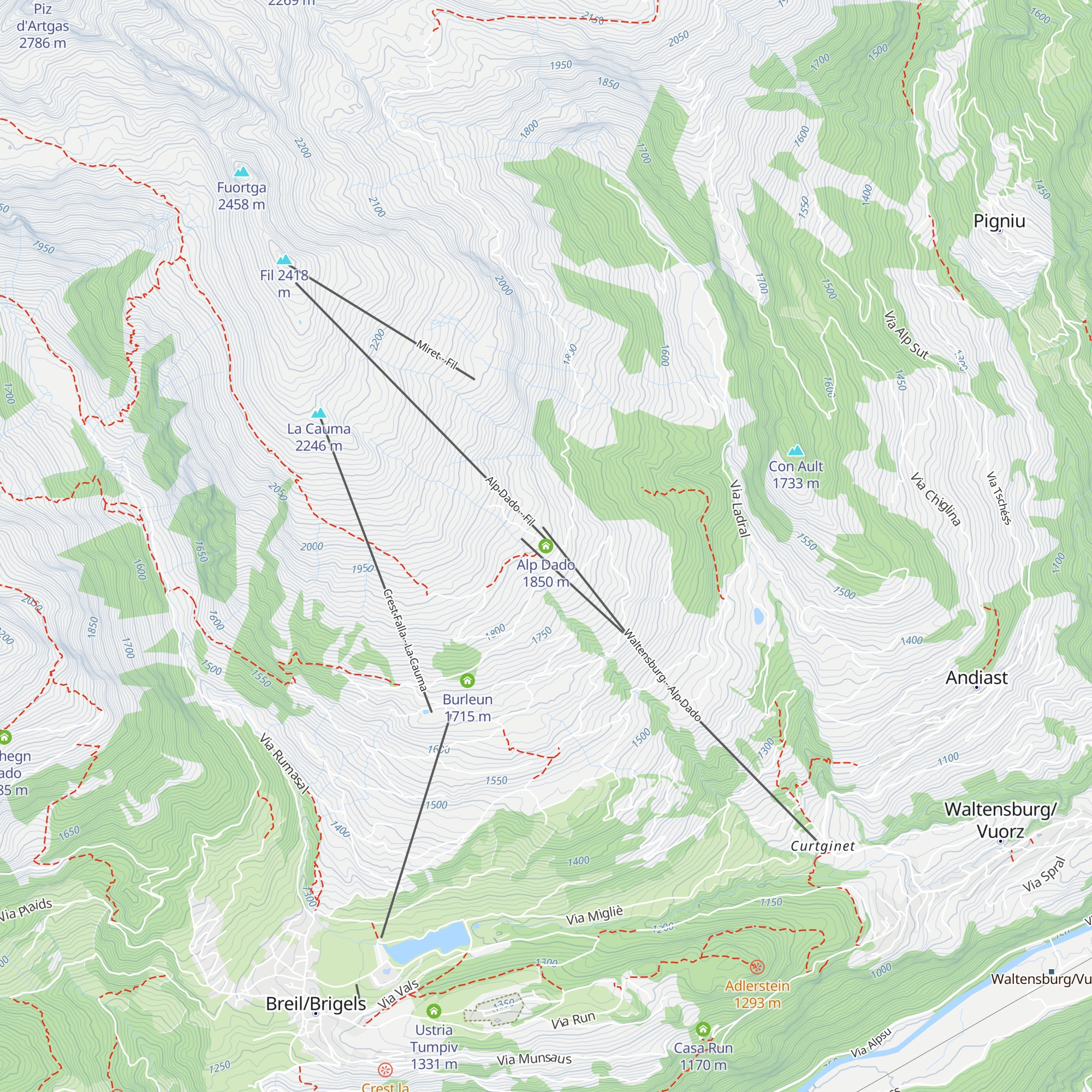 Alp Dado map