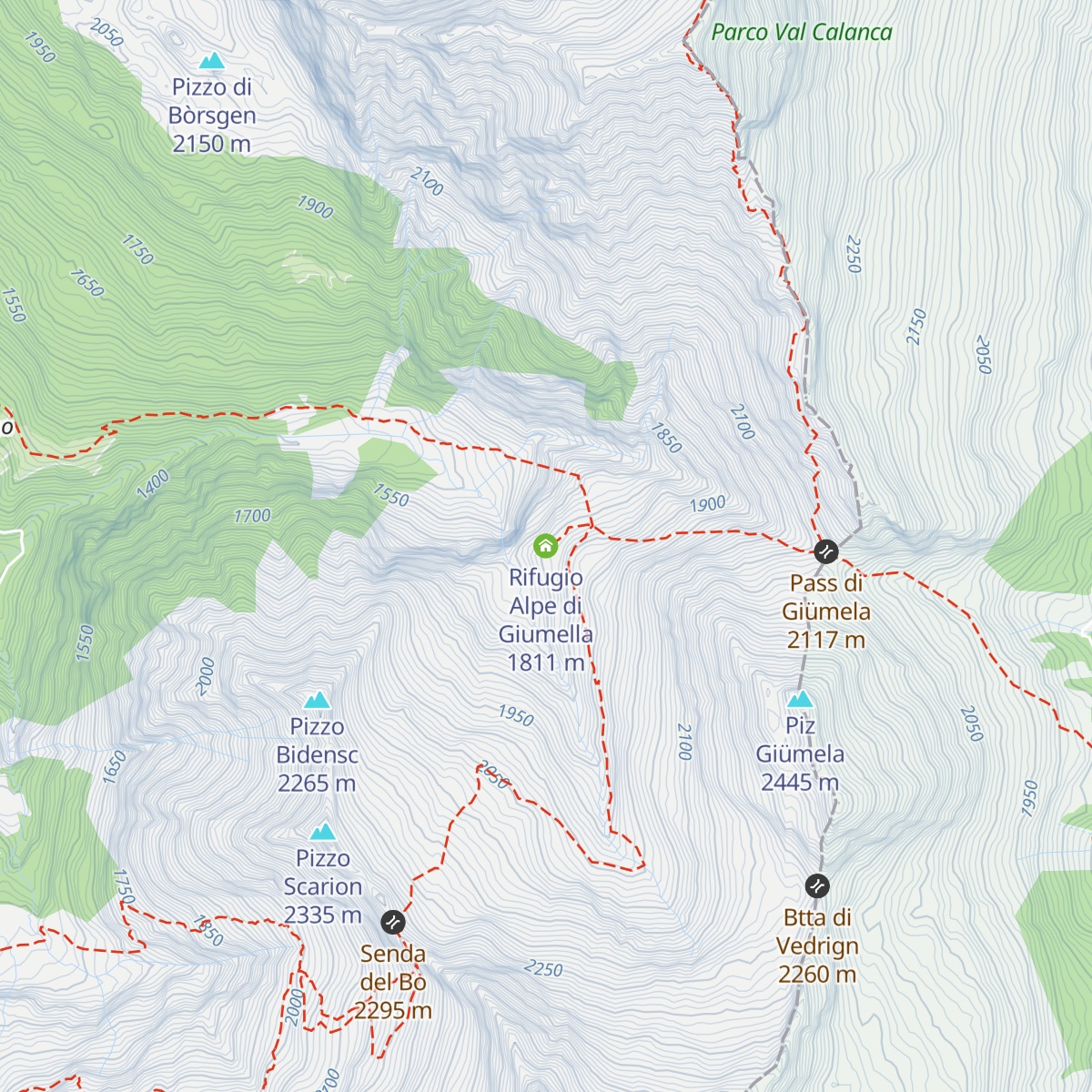 Rifugio Alpe di Giumella map