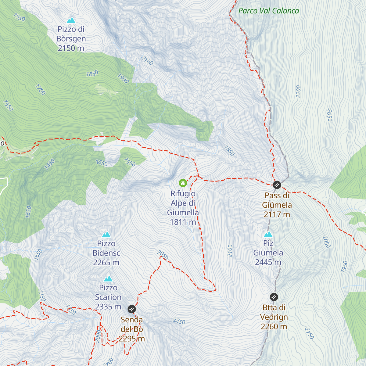 Rifugio Alpe di Giumella map