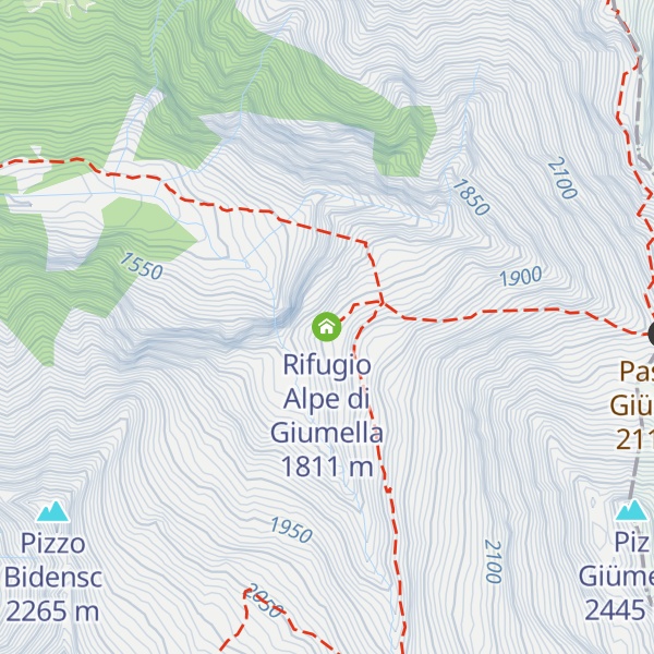 Map of Rifugio Alpe di Giumella