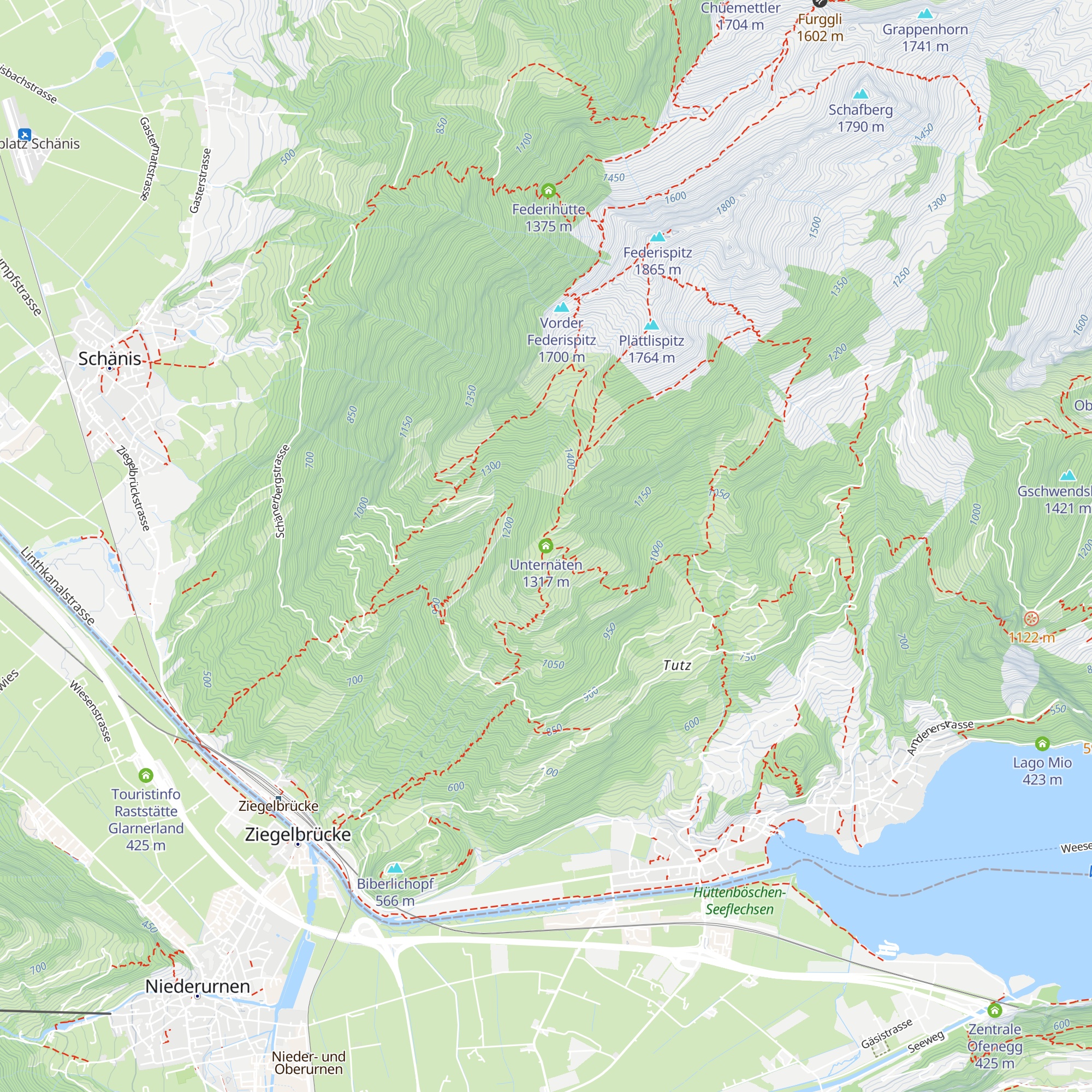 Unternäten map
