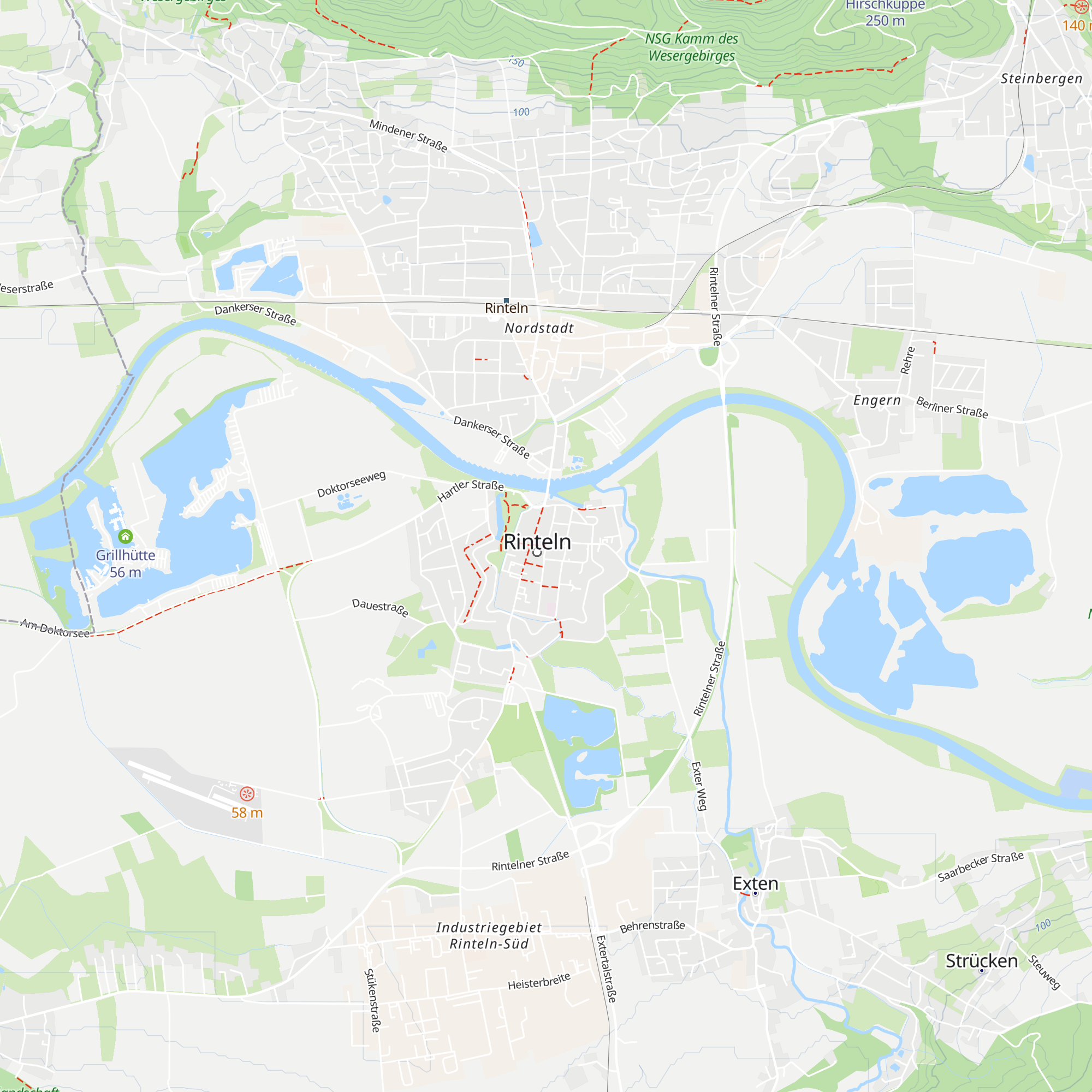 Tourist-Information Rinteln map