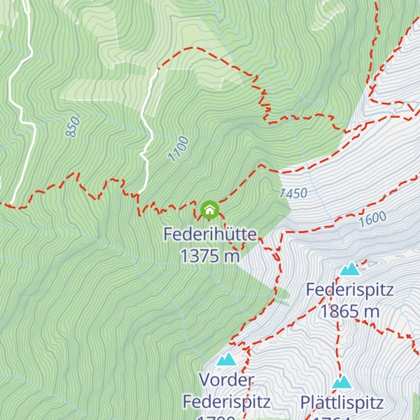 Map of Federihütte