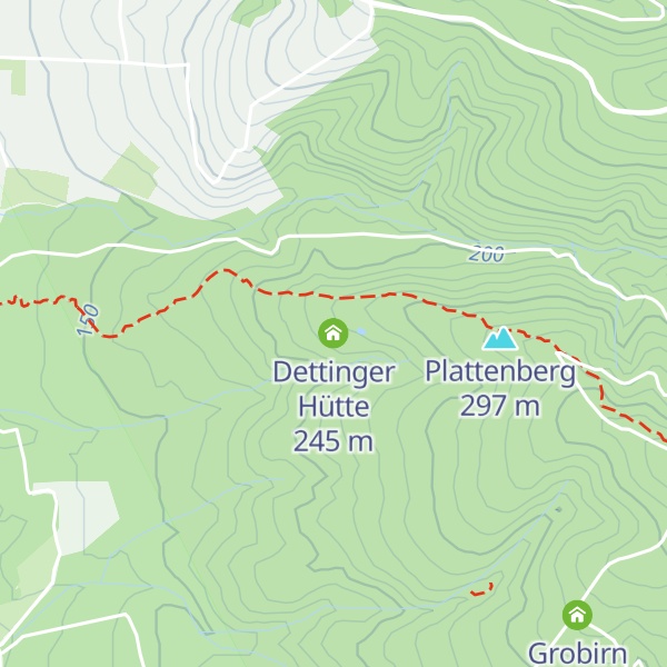 Map of Dettinger Hütte