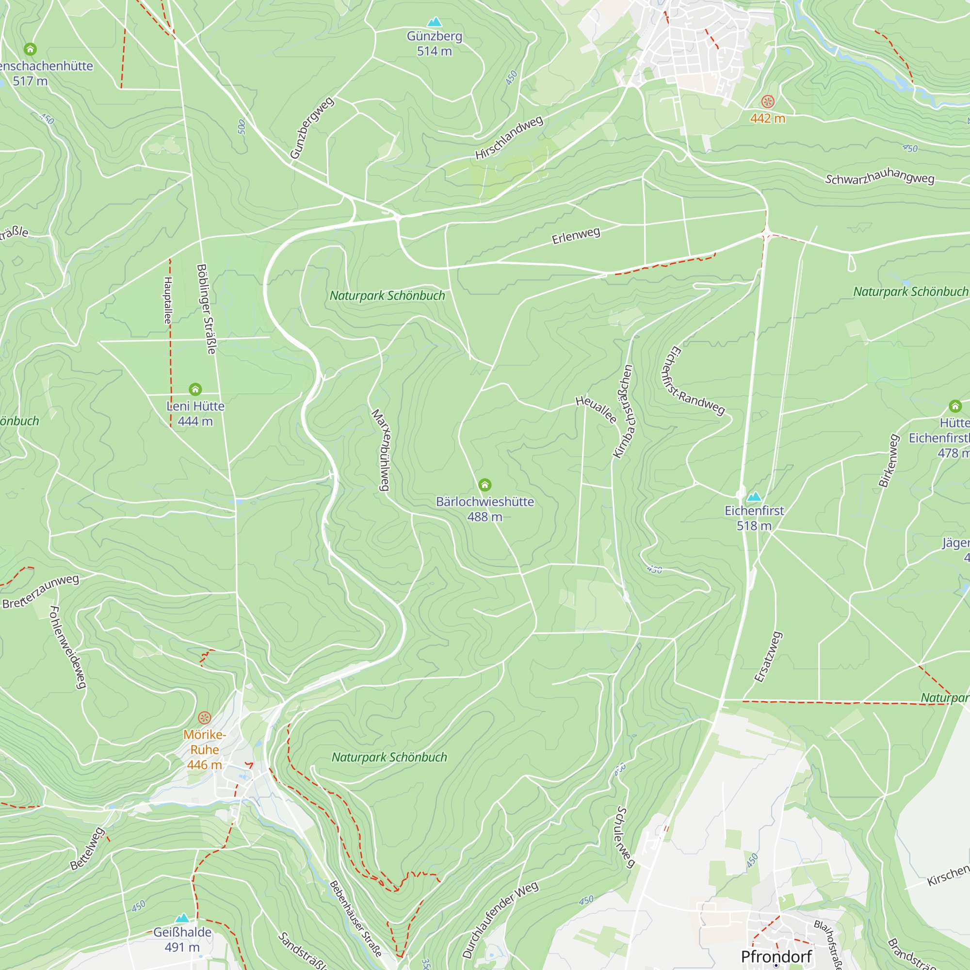 Bärlochwieshütte map