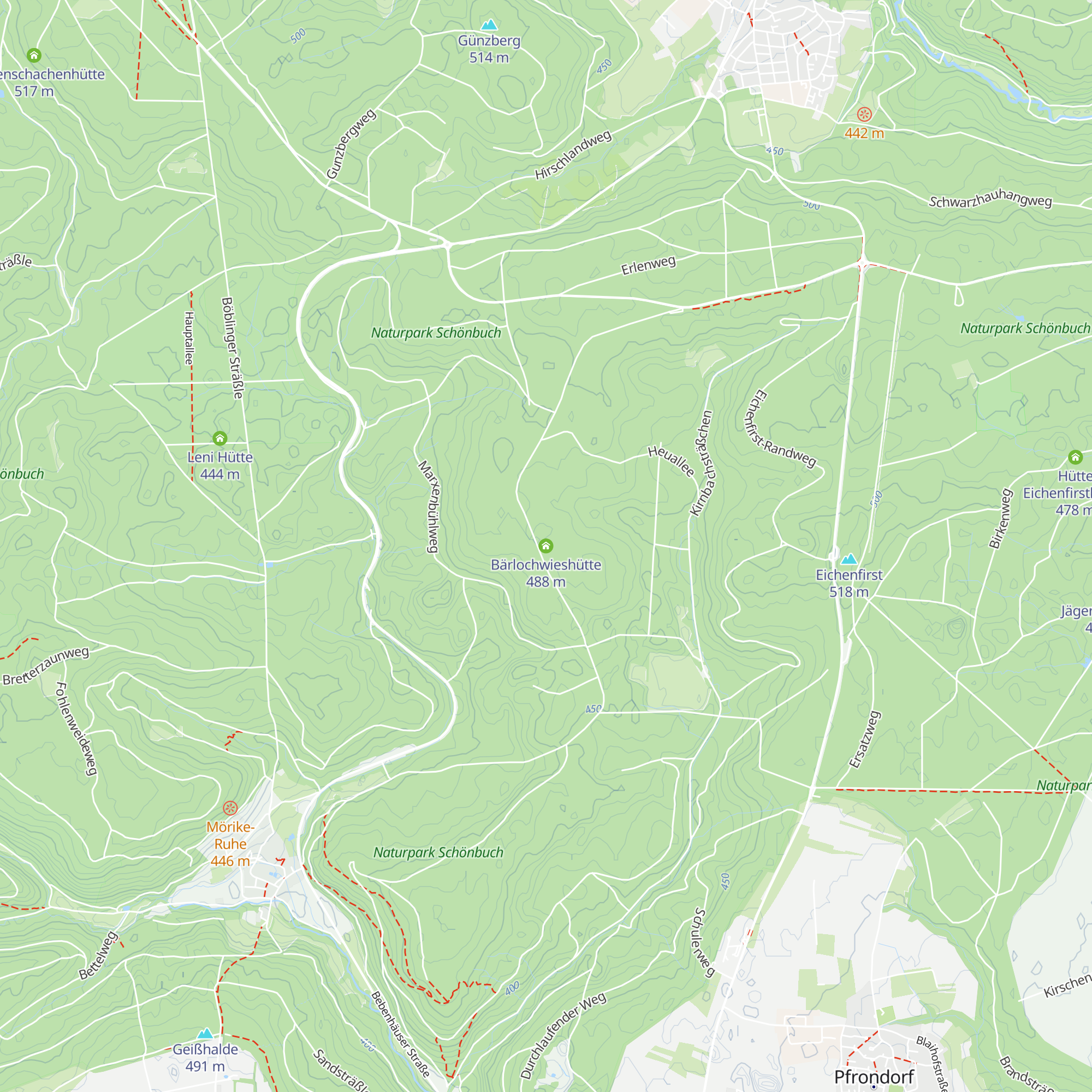Bärlochwieshütte map