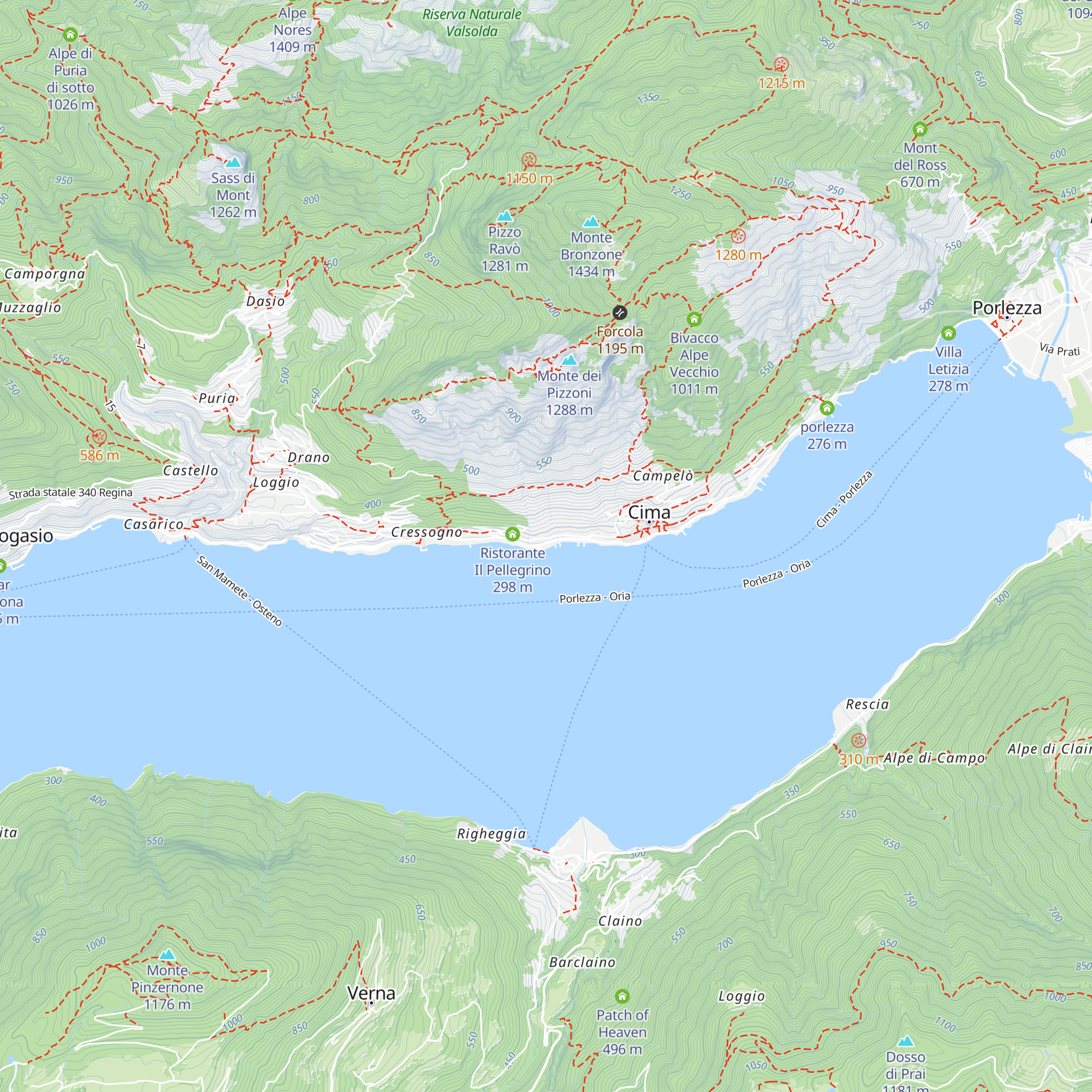 Il Grotto del Lago map