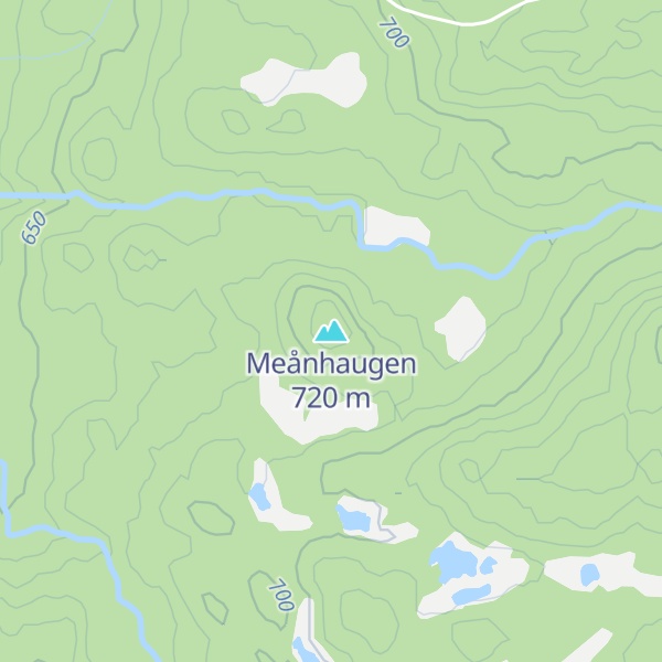 Map of Meånhaugen
