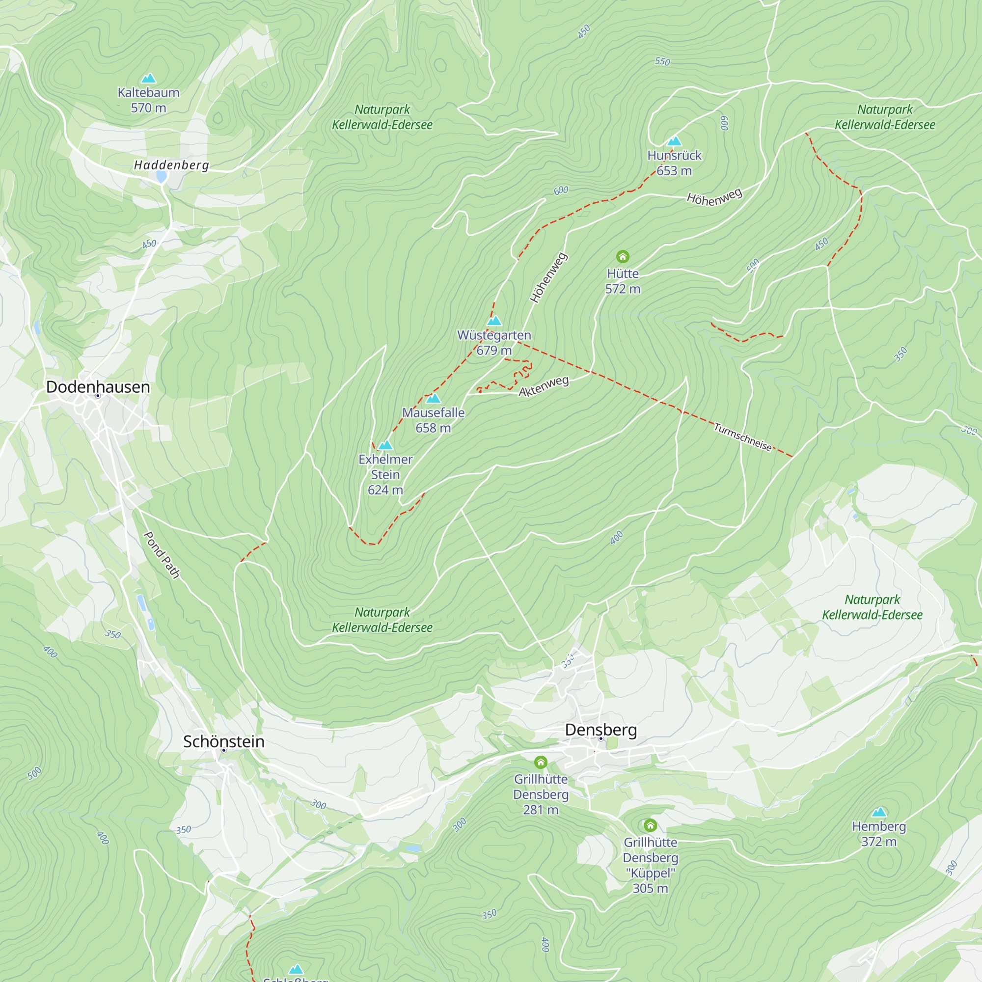 Hütte map