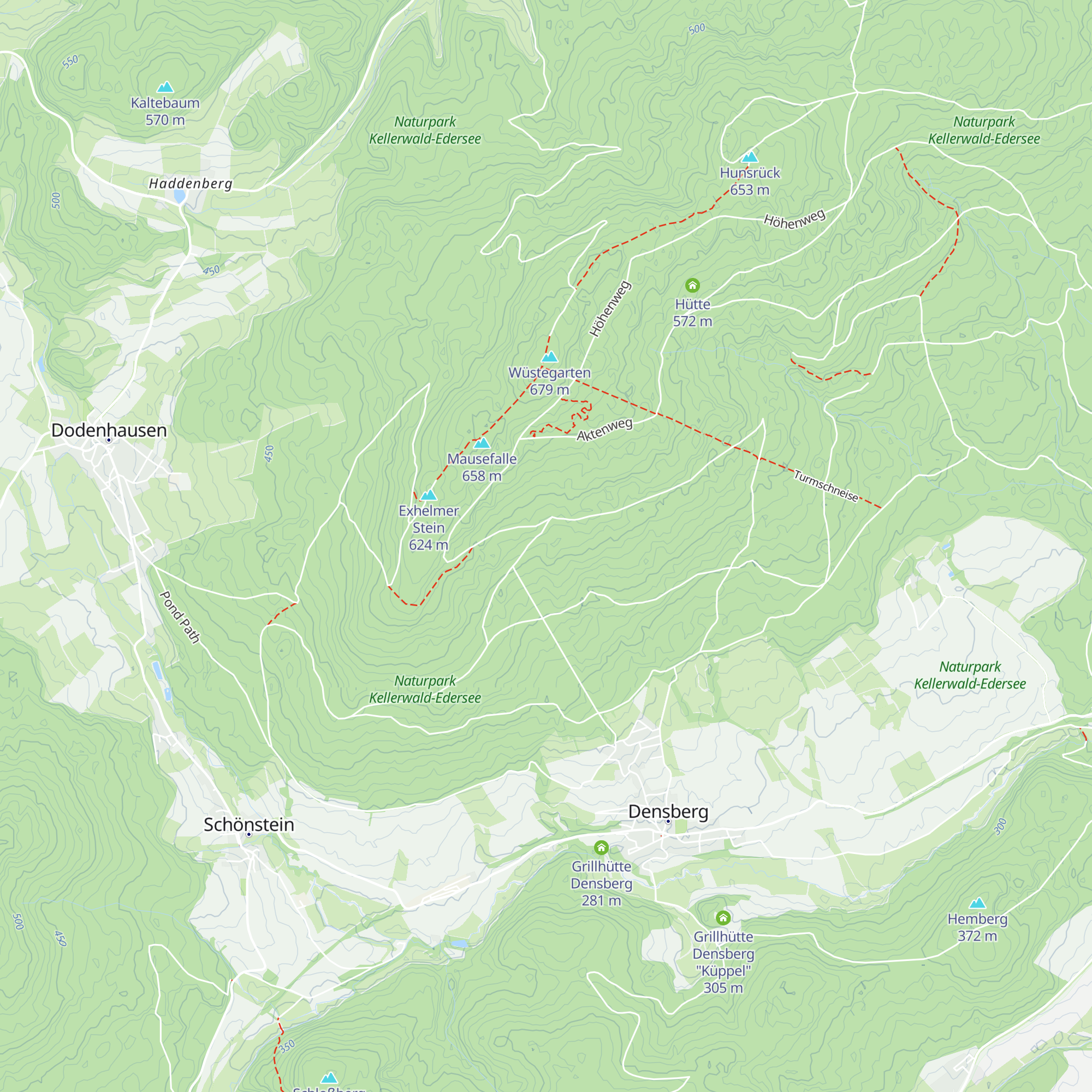 Hütte map