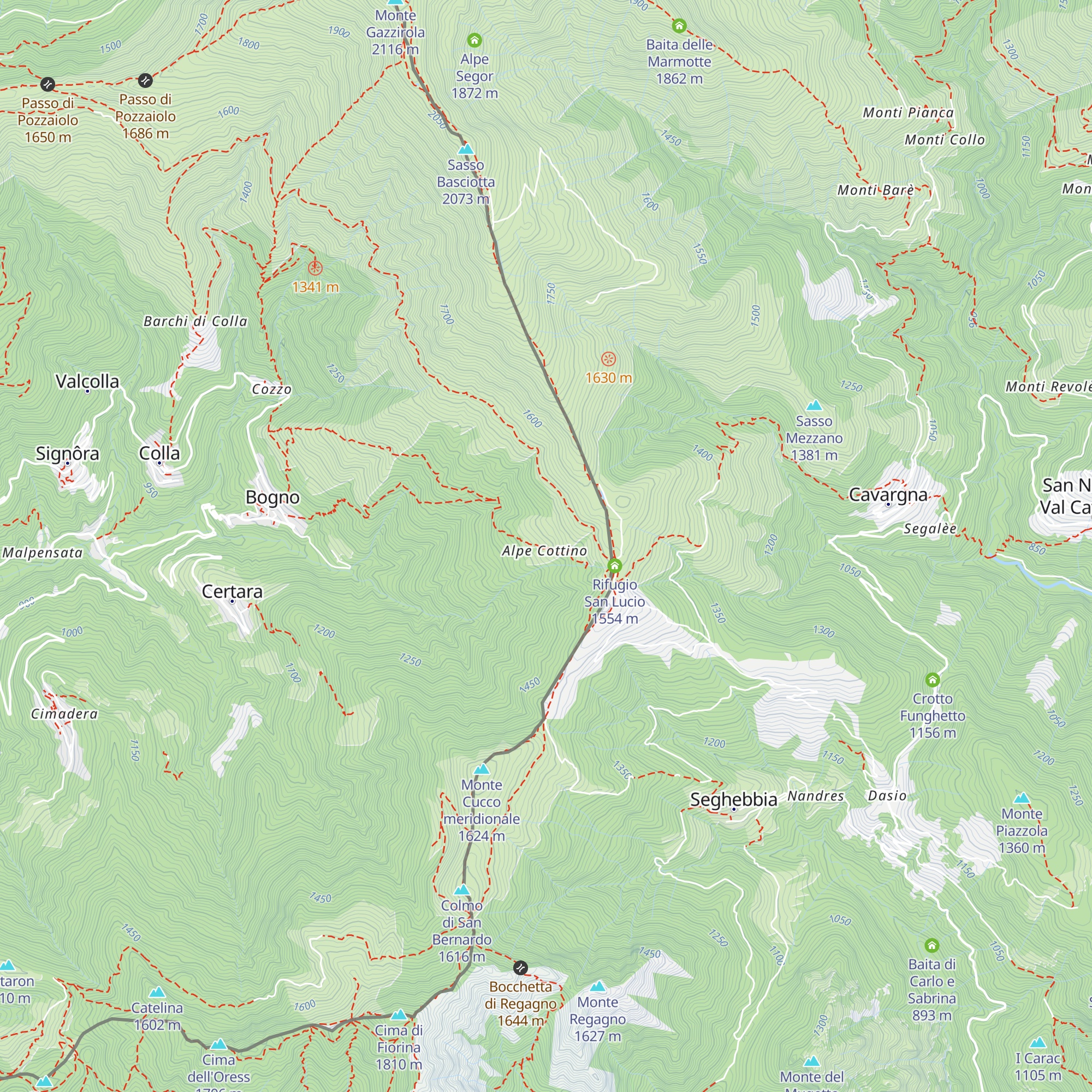 Agriturismo Capanna Alpe Cottino map