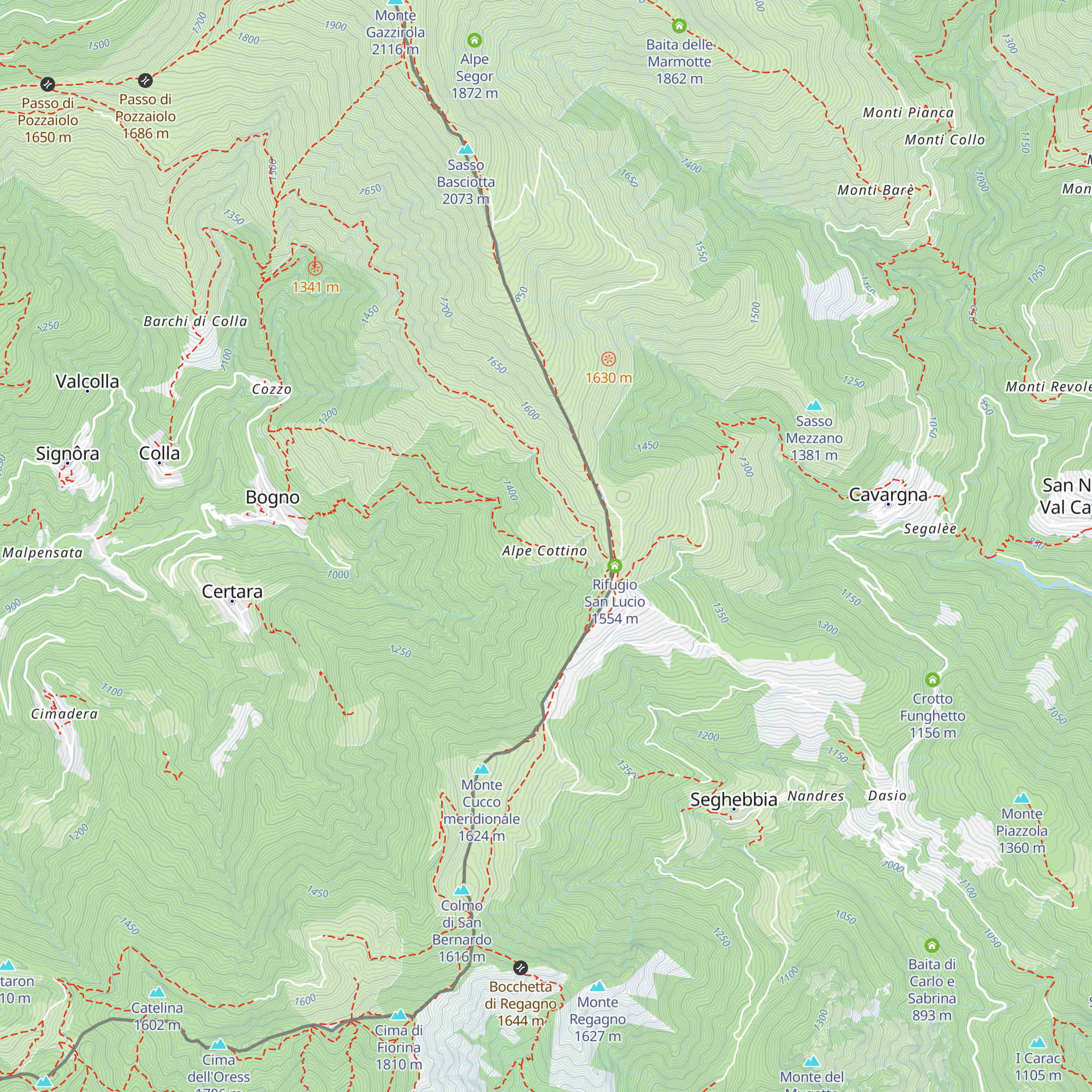 Agriturismo Capanna Alpe Cottino map