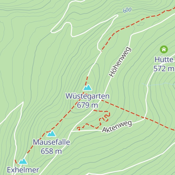 Map of Wüstegarten