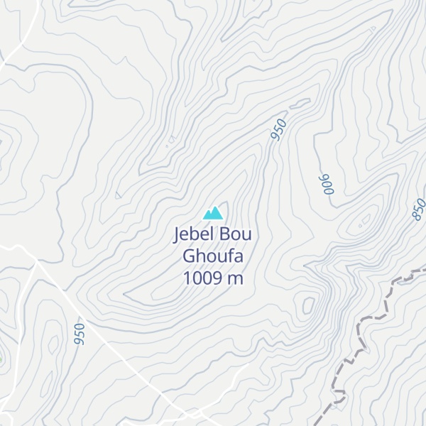 Map of Jebel Bou Ghoufa