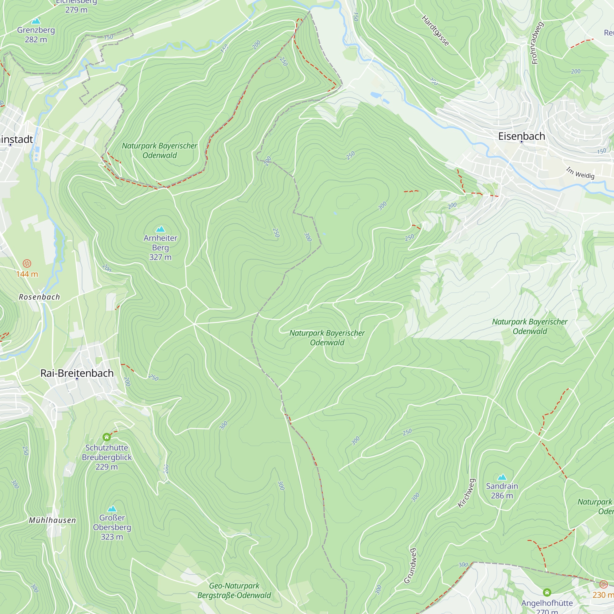 Kreuzweg-Hütte map