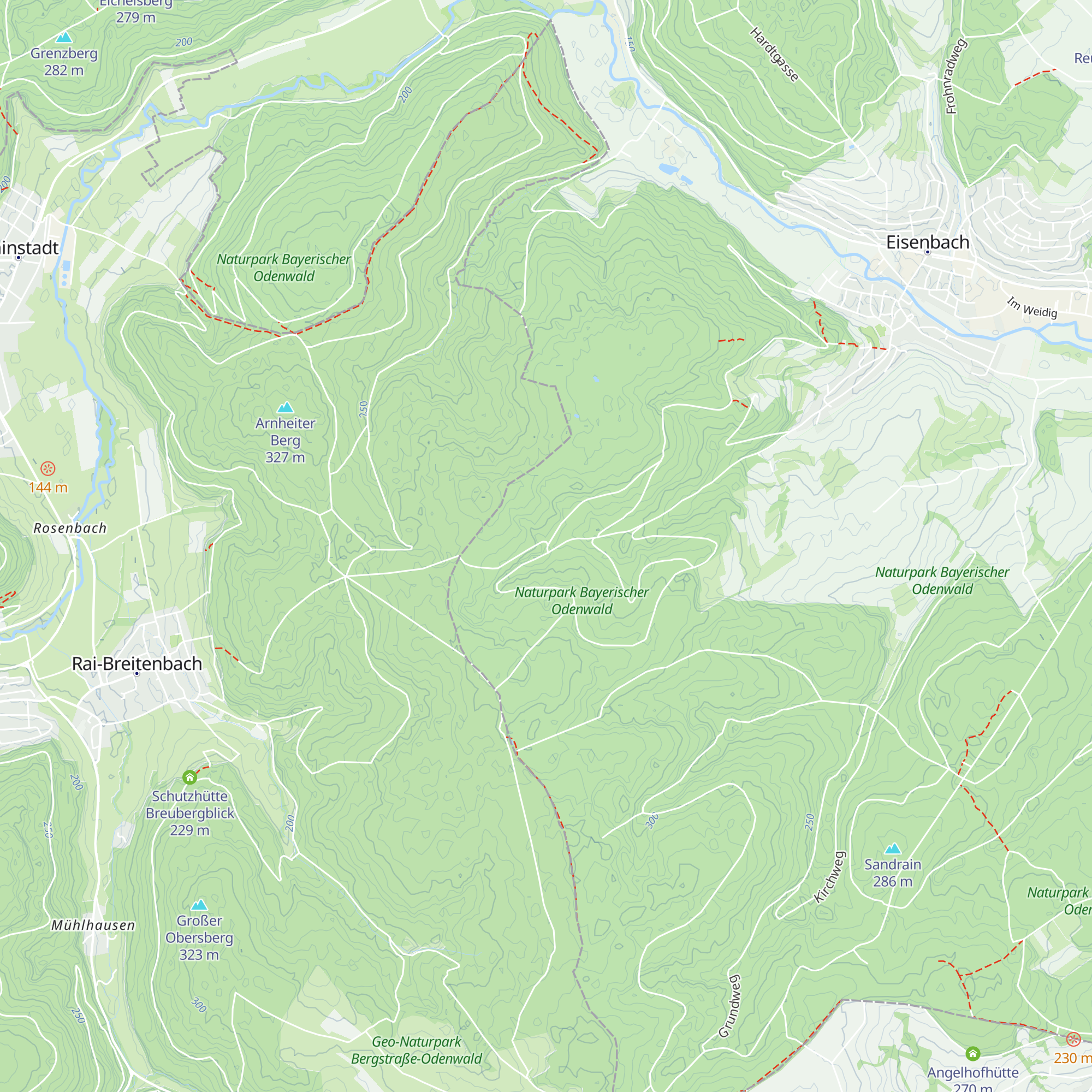 Kreuzweg-Hütte map