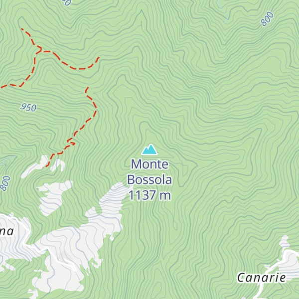 Map of Monte Bossola