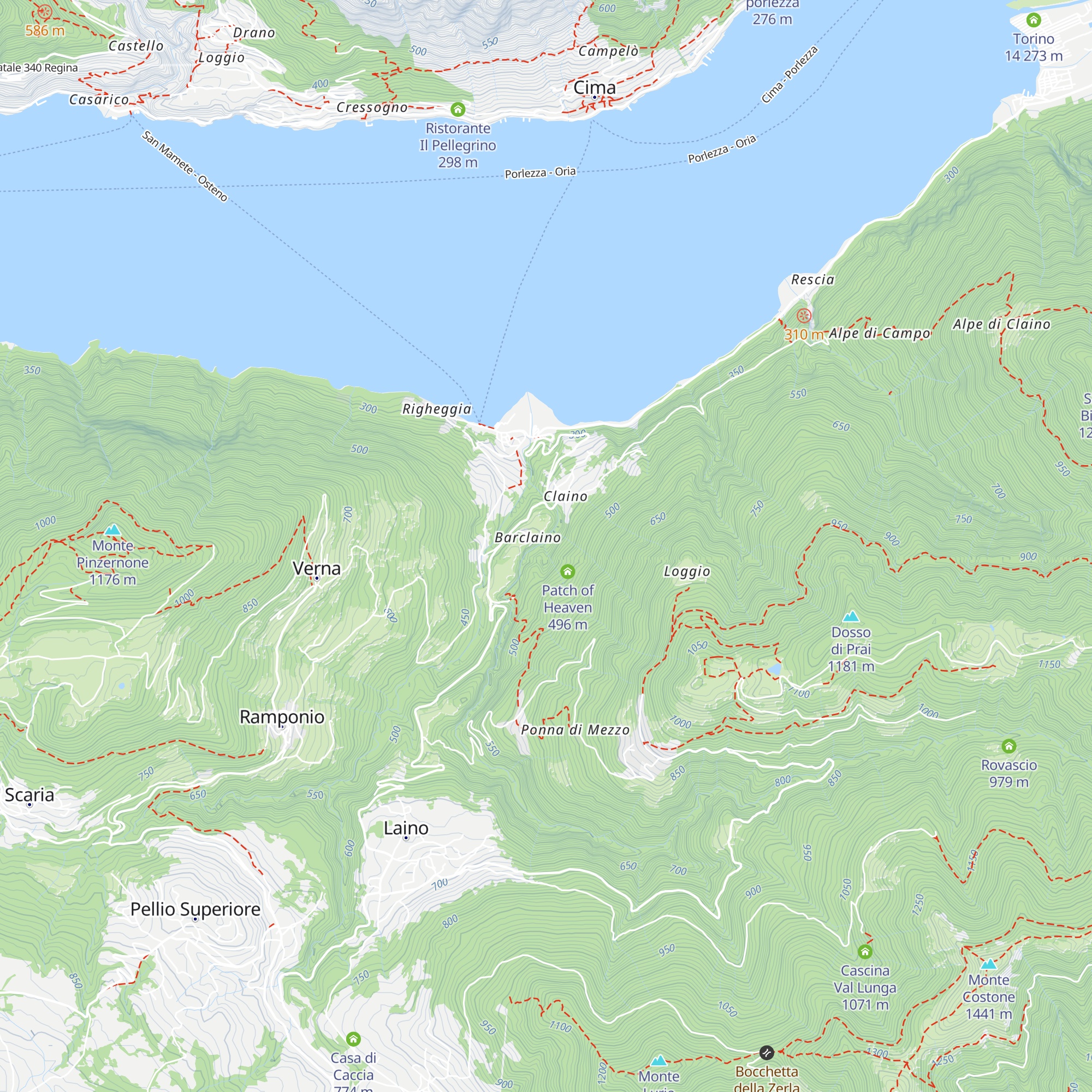 Lavatoio Pegè map