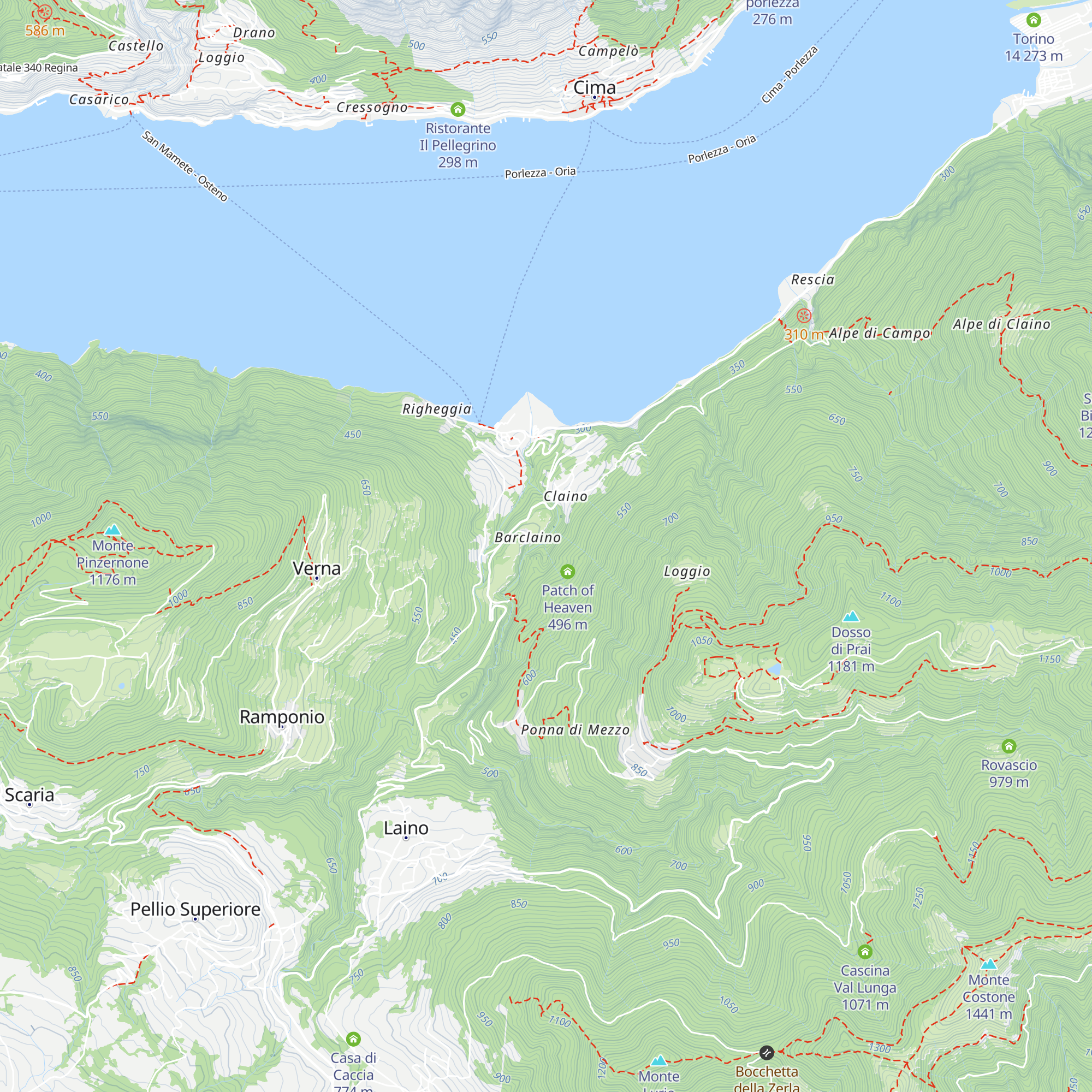Lavatoio Pegè map