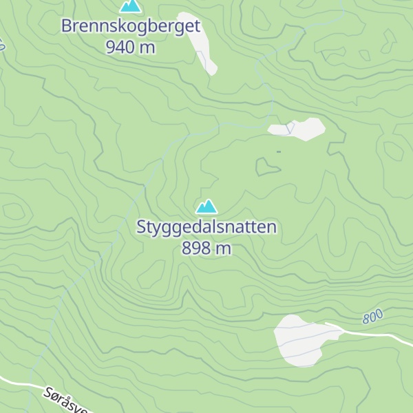 Map of Styggedalsnatten