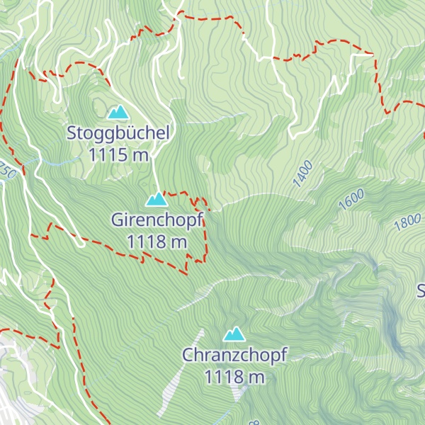 Map of Hüttenchopf