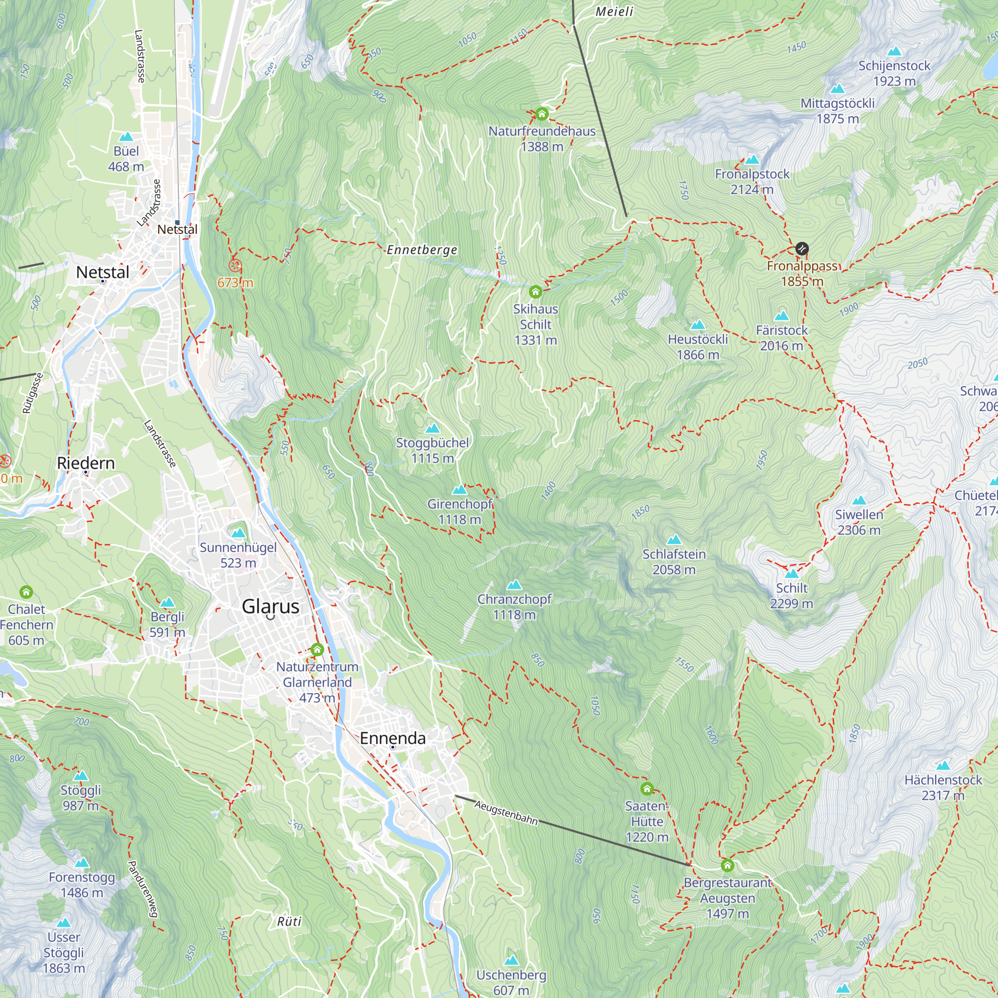 Hüttenchopf map