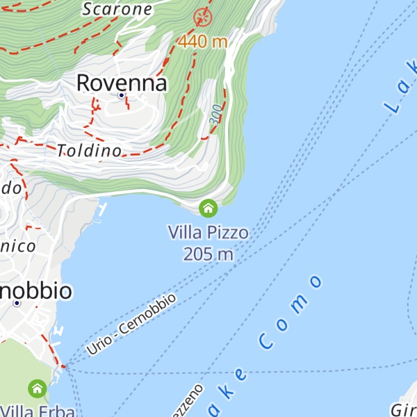 Map of Villa Pizzo