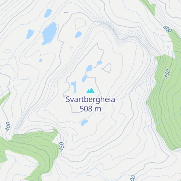 Map of Svartbergheia
