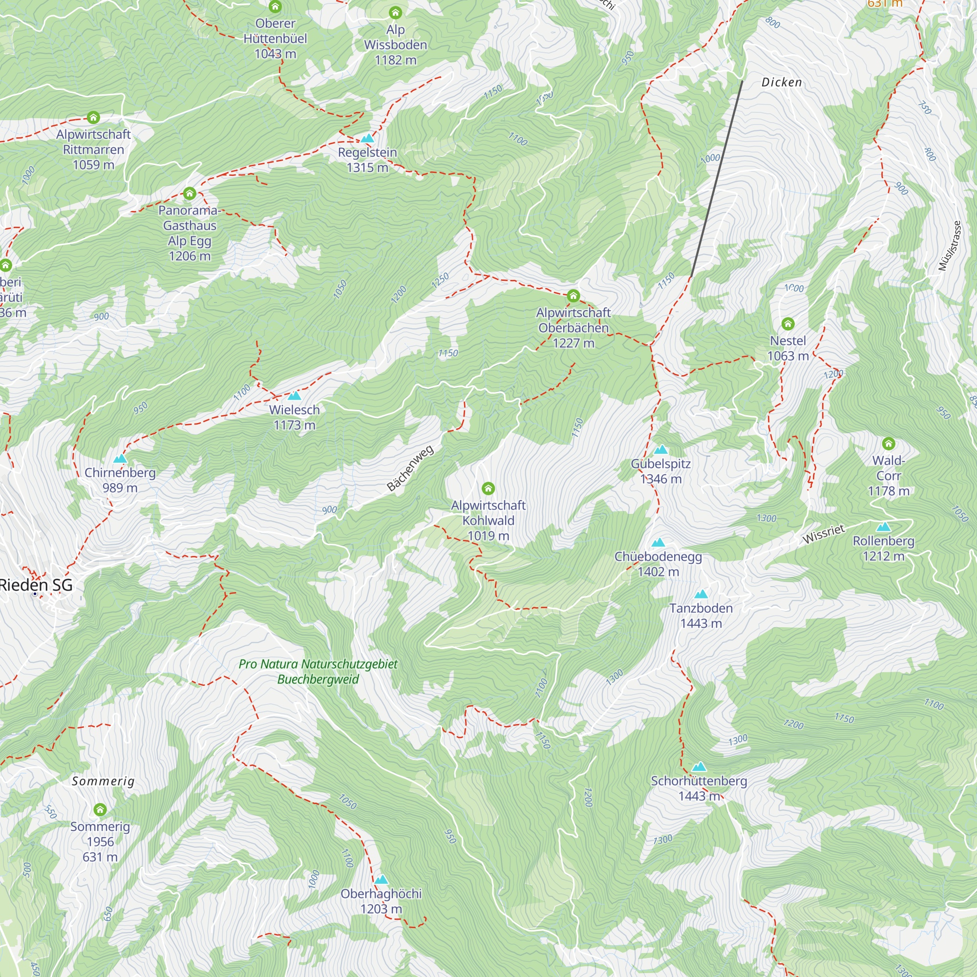 Alpwirtschaft Kohlwald map