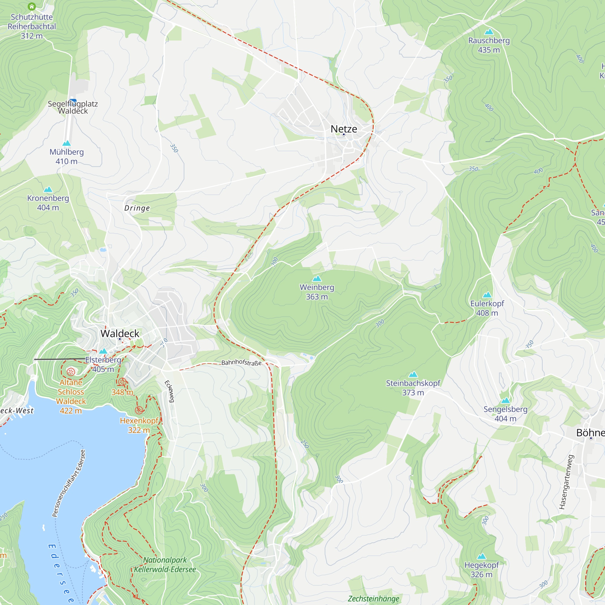 Bossel-Hütte map
