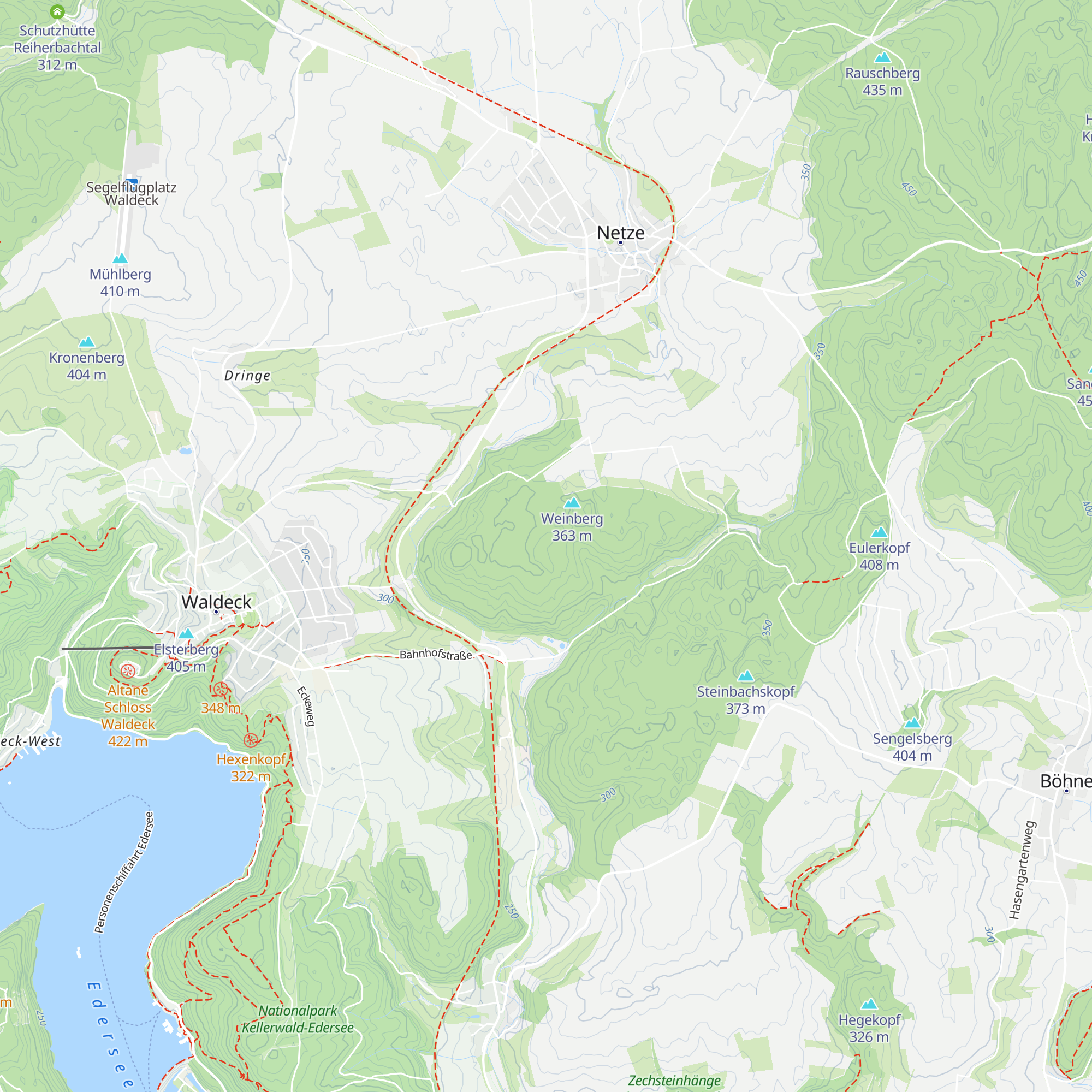 Bossel-Hütte map