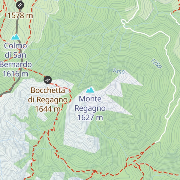 Map of Monte Regagno
