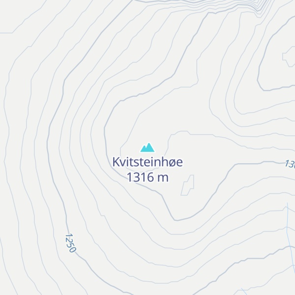 Map of Kvitsteinhøe