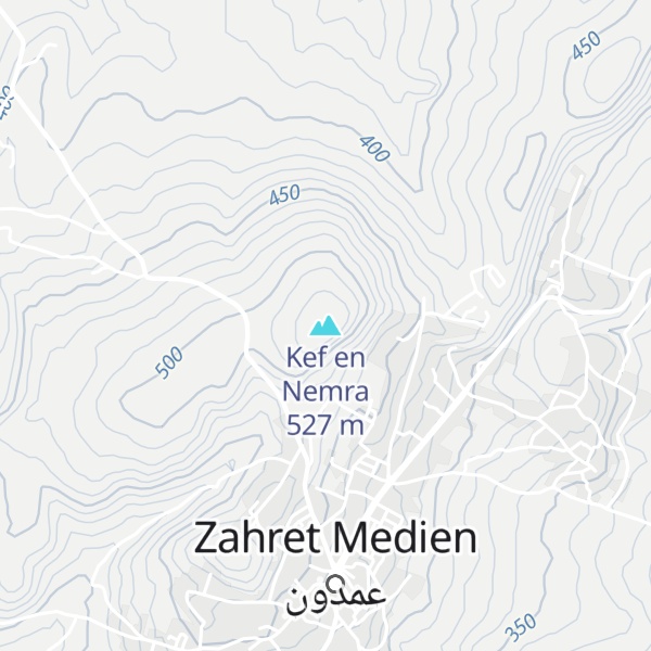 Map of Kef en Nemra