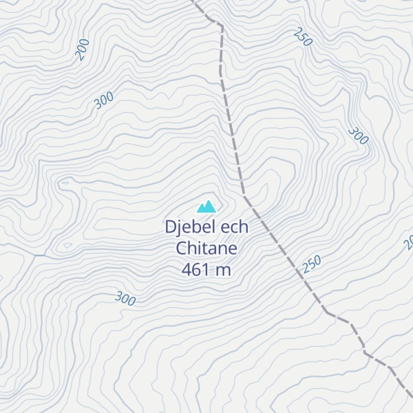 Map of Djebel ech Chitane